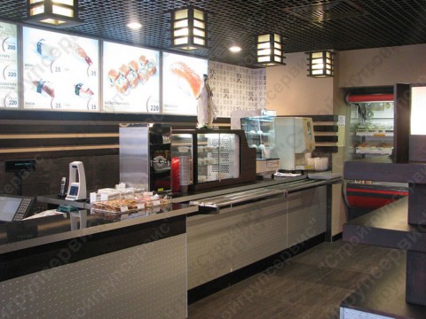 Кафе сети предприятий быстрого питания "Бенто" на улице Миклухо-Маклая.